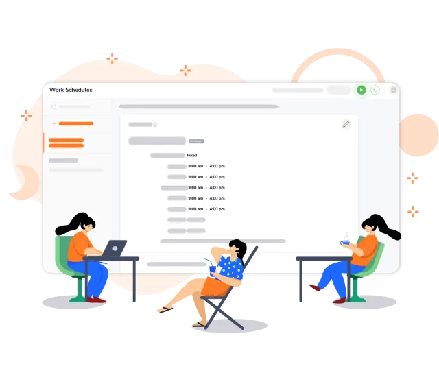 Jibble's customizable work schedules for construction time and attendance management.