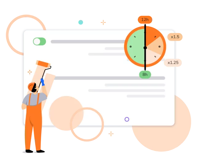 Keeping track of construction overtime using Jibble.