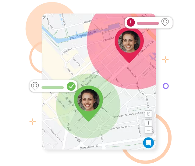 Setting up geofences around construction sites.
