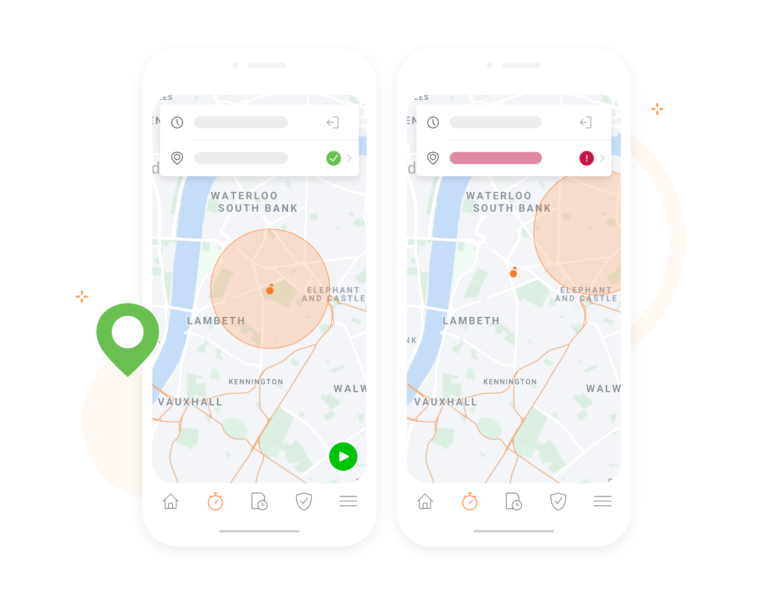Geofence to restrict employee locations