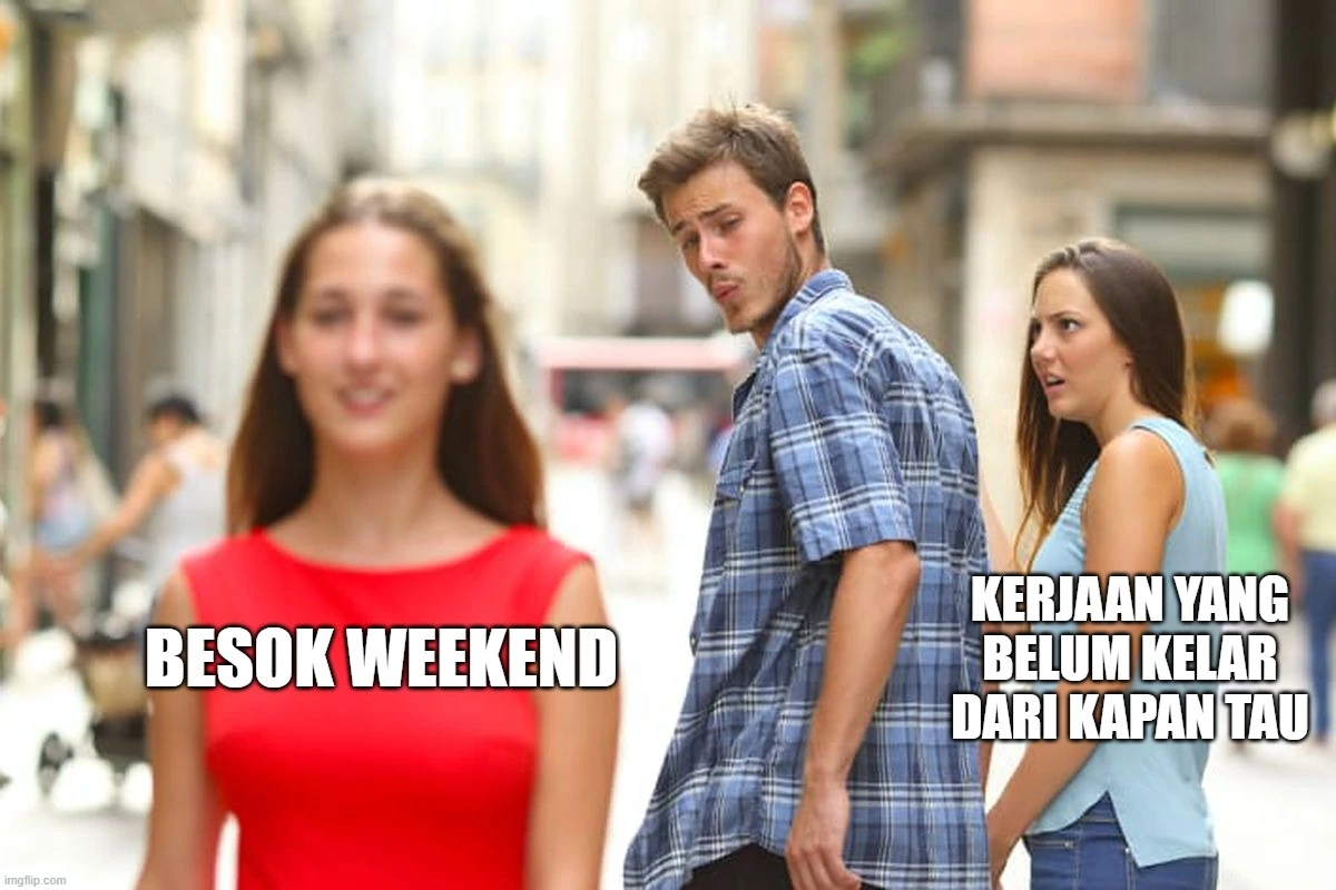 meme cowok liat cewek lain