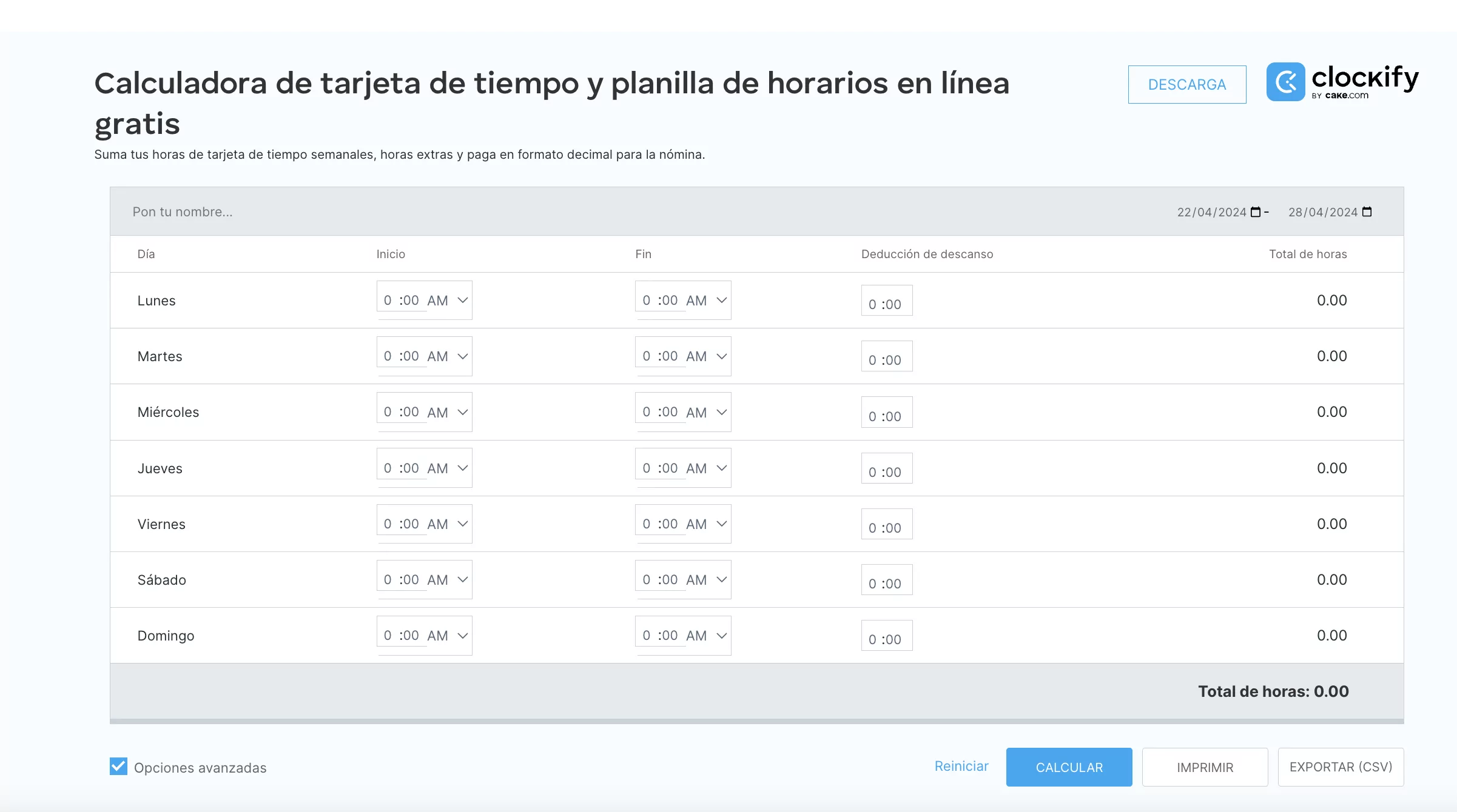 calculadora horas de trabajo calculadora horas y minutos para calcular nóminias