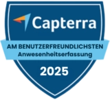 Capterra - Best Ease of Use (Attendance Tracking) 2025