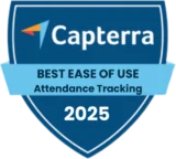 Capterra - Best Ease of Use (Attendance Tracking) 2025