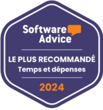 Software Advice - Most Recommended - Time and Expense 2024