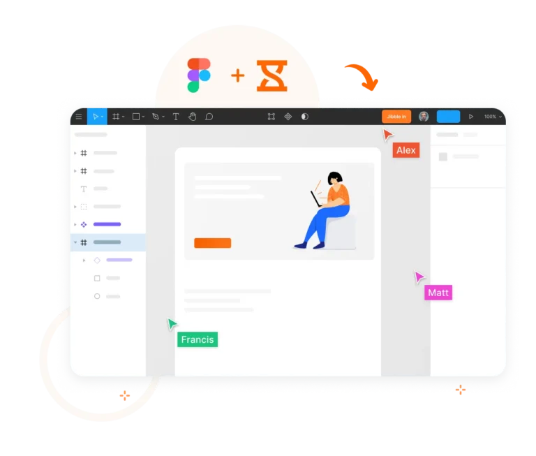Figma内でJibbleのChromeタイムトラッカー拡張機能を使用