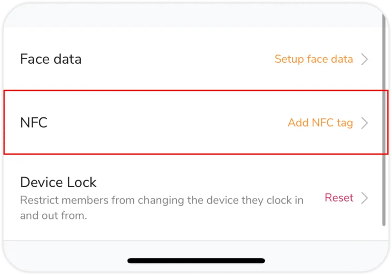 移动设备上的 NFC 设置