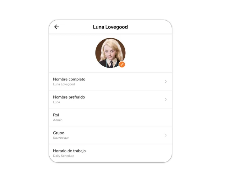 Member data under account settings