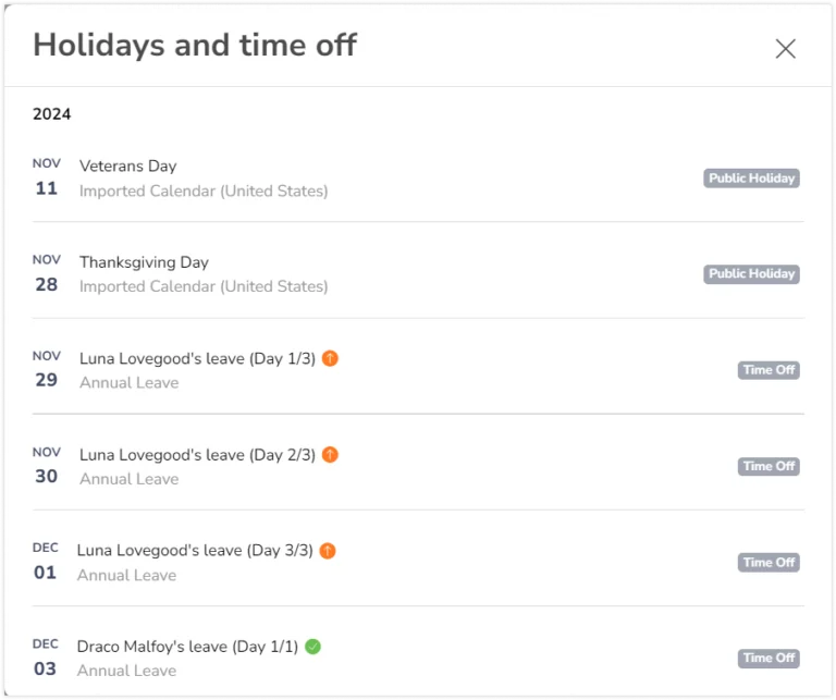 List of upcoming holidays