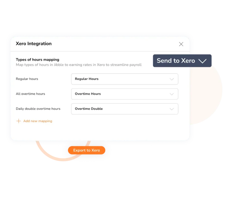 Mapping payroll hours in Jibble to earning rates in Xero