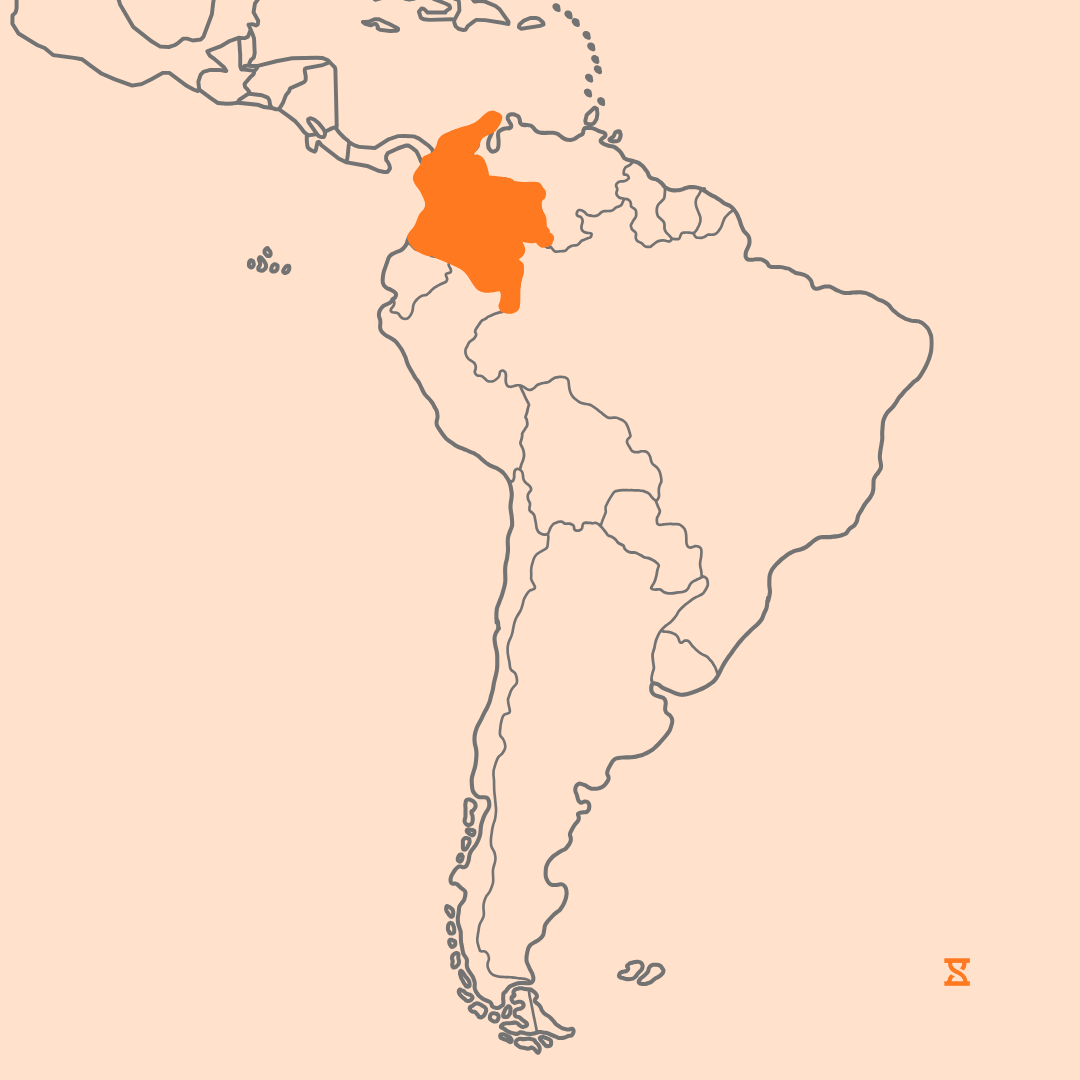 Mapa que acompaña al artículo sobre la legislación laboral en Colombia