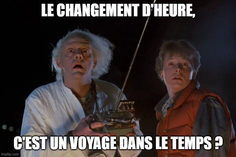 Mème sur le thème de Retour vers le futur