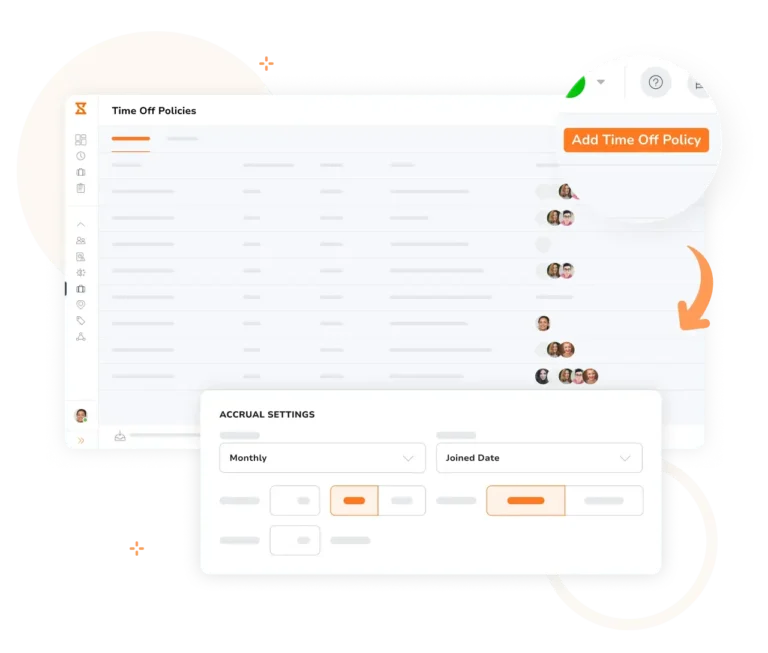 Setting up customized time off accrual schedules with a PTO tracker