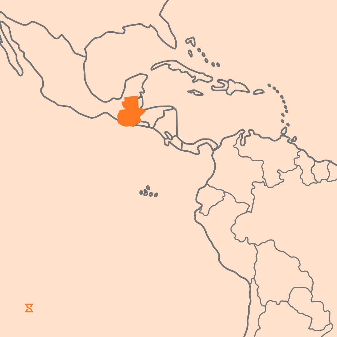Mapa que acompaña al artículo sobre la legislación laboral en Guatemala