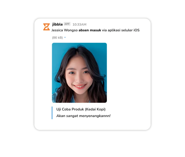 clock in clock out dengan aplikasi absensi jibble yang berbasis geofence