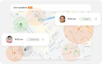 Automatisches Stempeln dank GPS-Ortung und Geofences