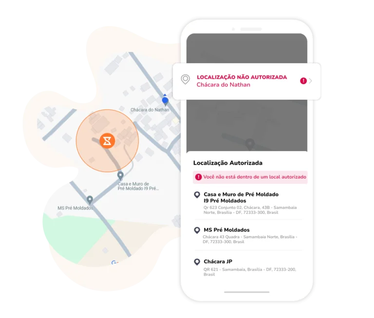 Com o relógio de ponto online do Jibble consegue criar cercas geográficas e saber sempre onde estão seus funcionários