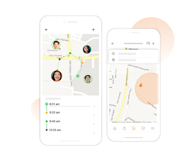 Tracking employee locations