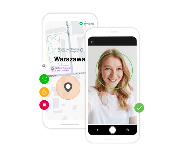Program do zarządzania czasem adwokatów z rozpoznawaniem twarzy i GPS-em.