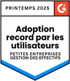G2 - Highest User Adoption Small-Business Workforce Management - Spring 2025