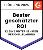 G2 - Best Estimated ROI Small-Business Workforce Management - Spring 2025