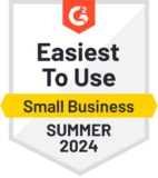 G2 - Easiest to Use Small Business - Summer 2024