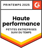 G2 - High Performer Small-Business Time Tracking - Spring 2025