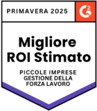 G2 - Best Estimated ROI Small-Business Workforce Management - Spring 2025