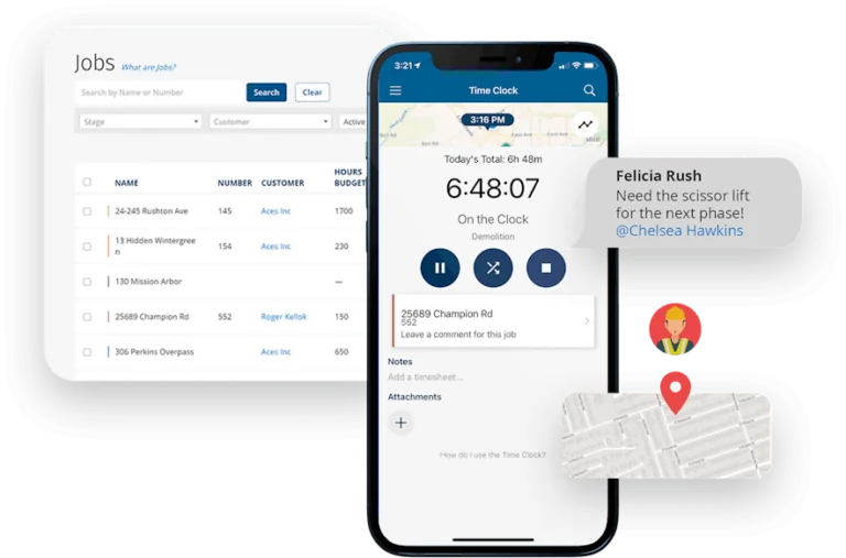 ClockShark overview of the app