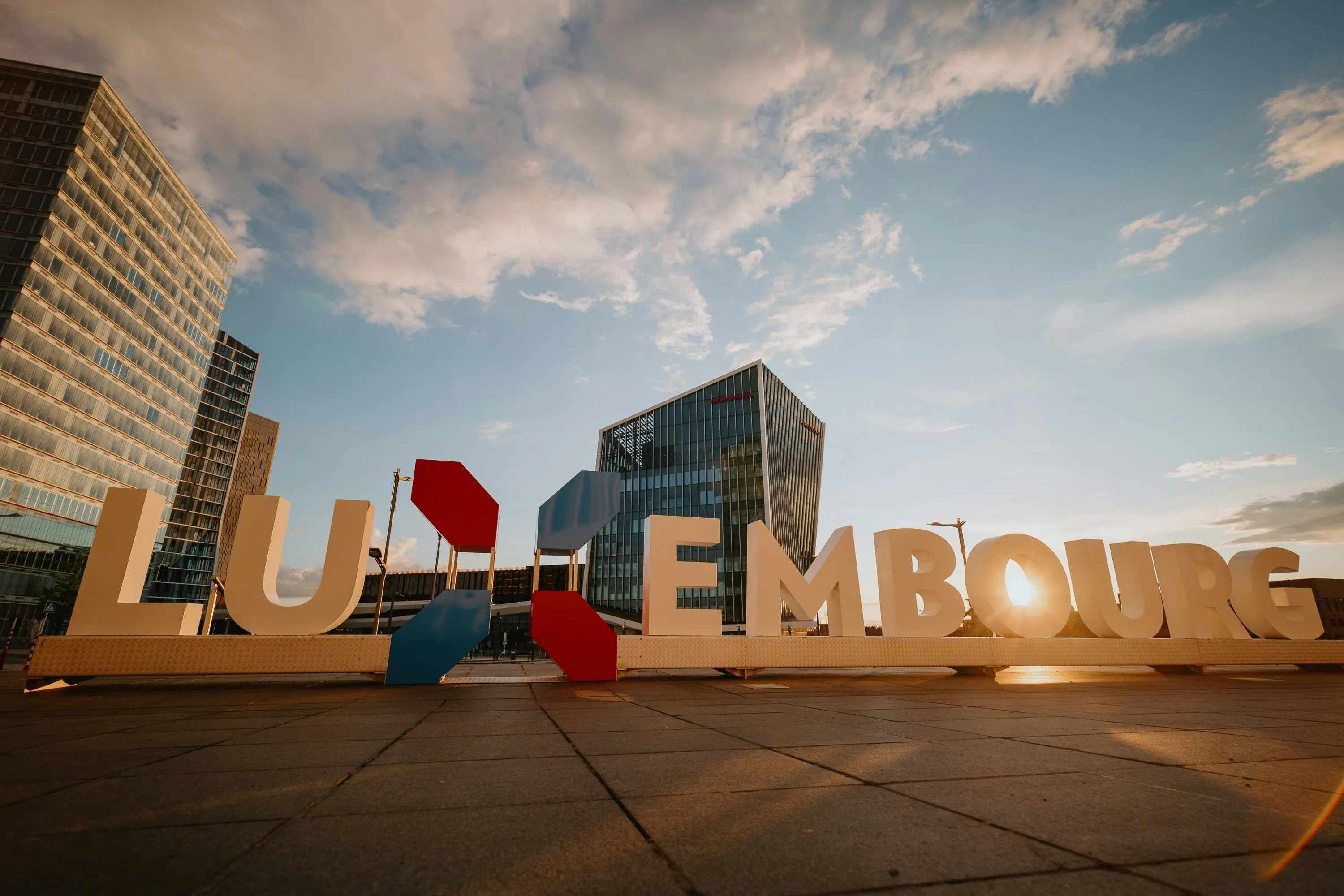 Luxembourg city center landscape.