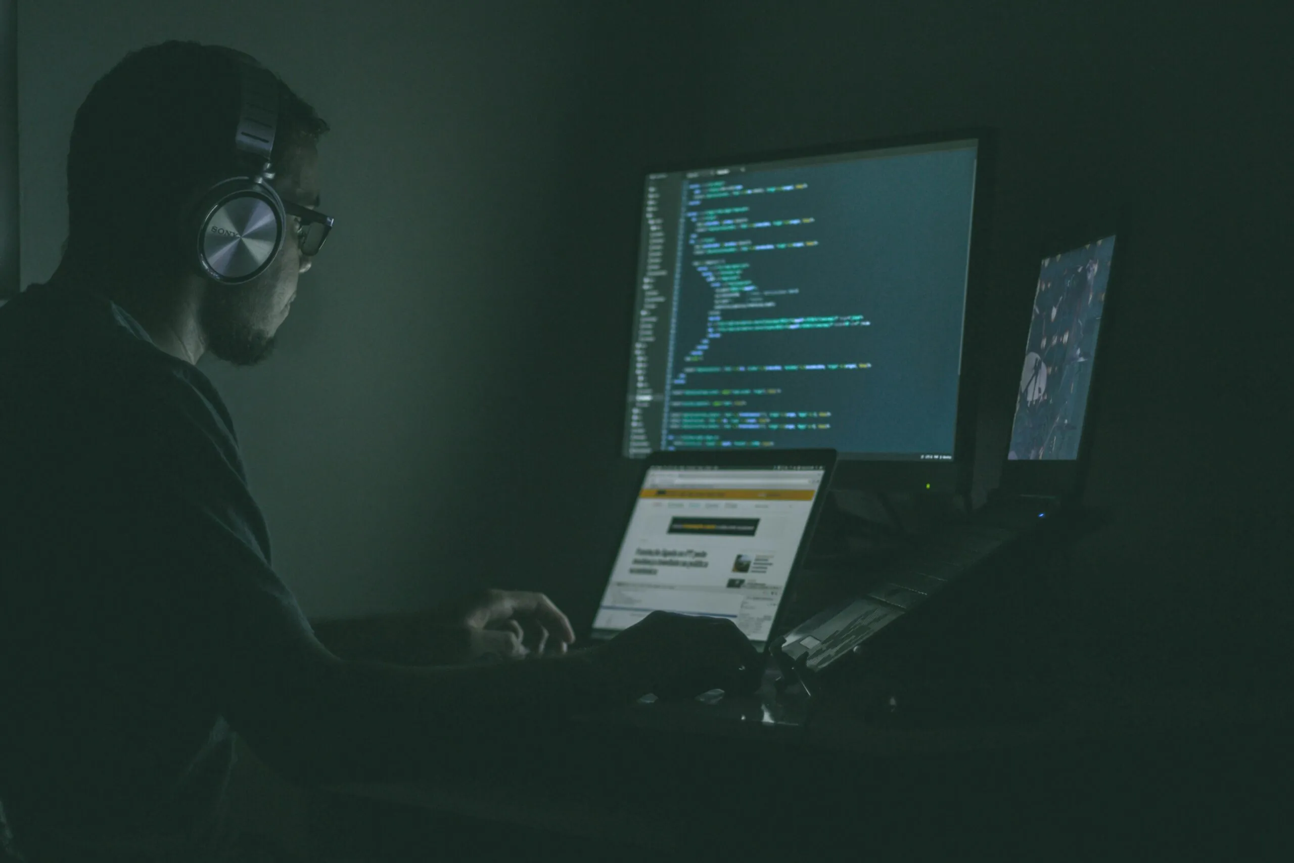 Image de um hacker a utilizar ferramentas de controle de ponto para ataques de ransomware
