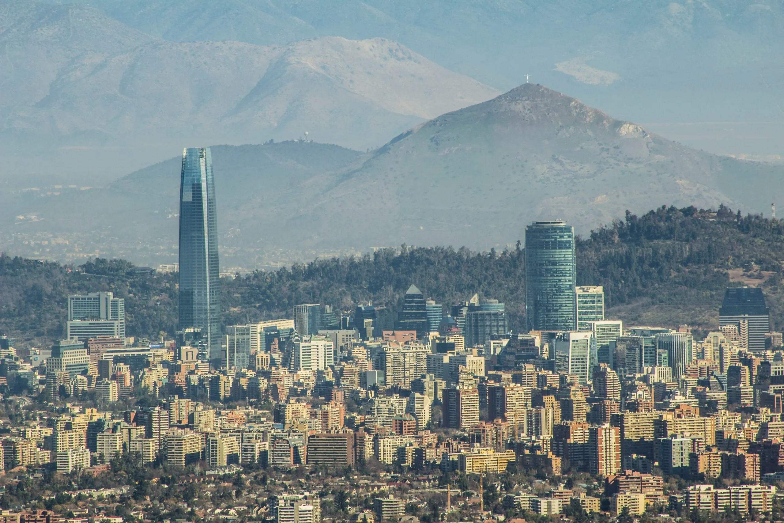 View of Las Condes, Chile skyline