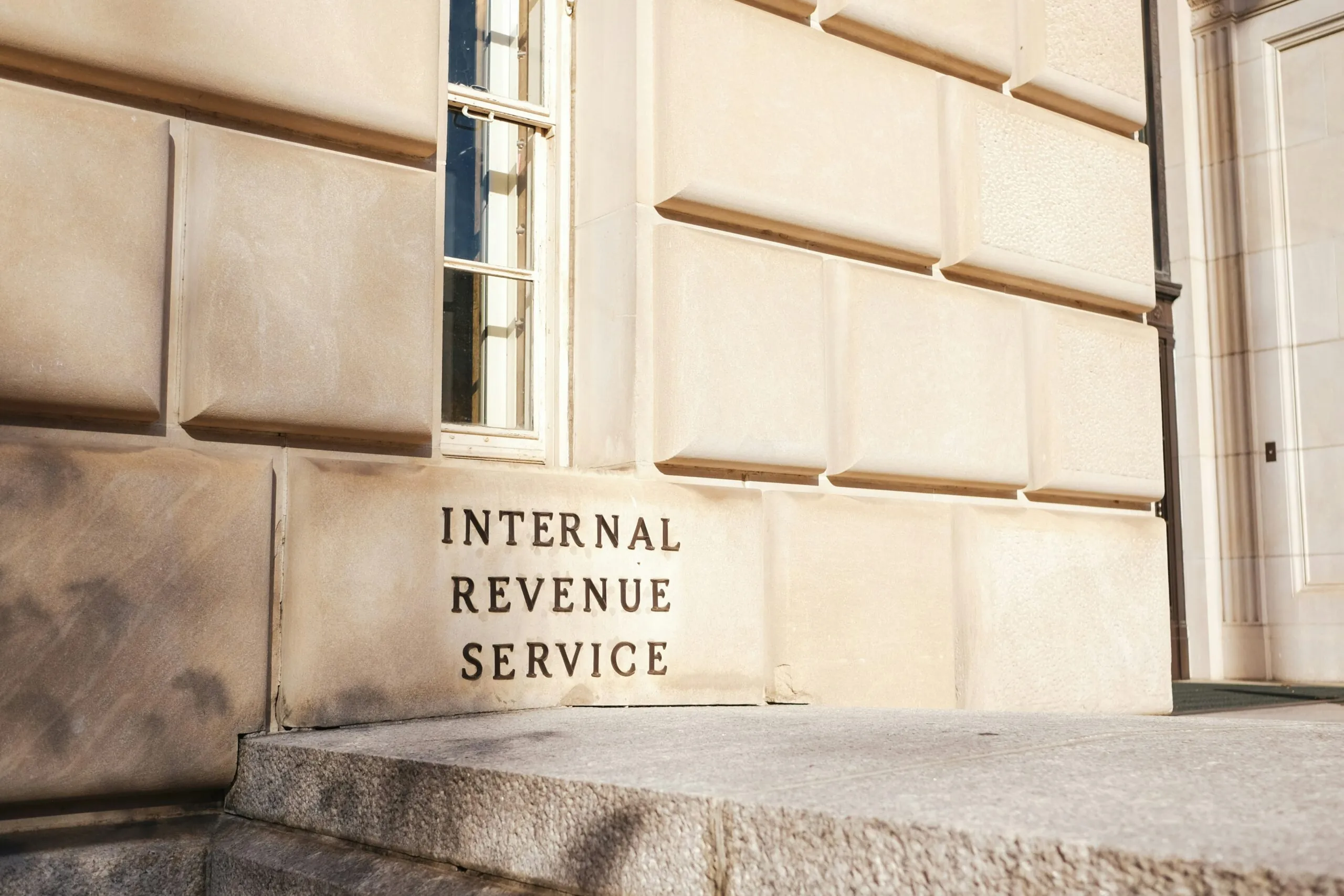 View of the outside of an IRS office