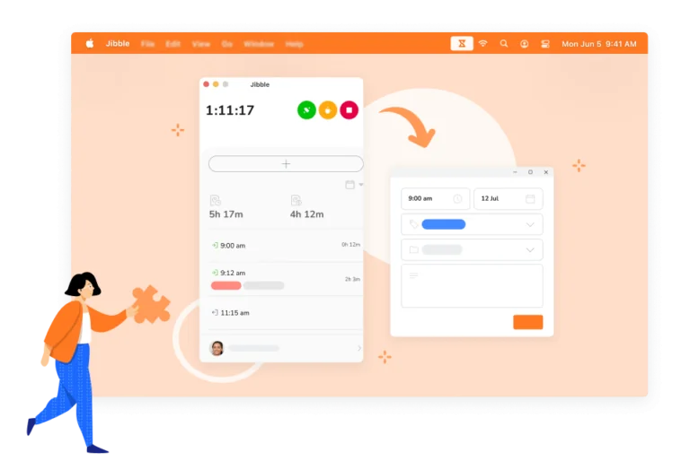 O software rastreador de horas para computadores com função de capturas de tela