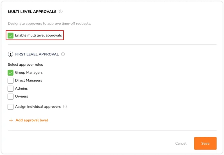 Activation des approbations à plusieurs niveaux