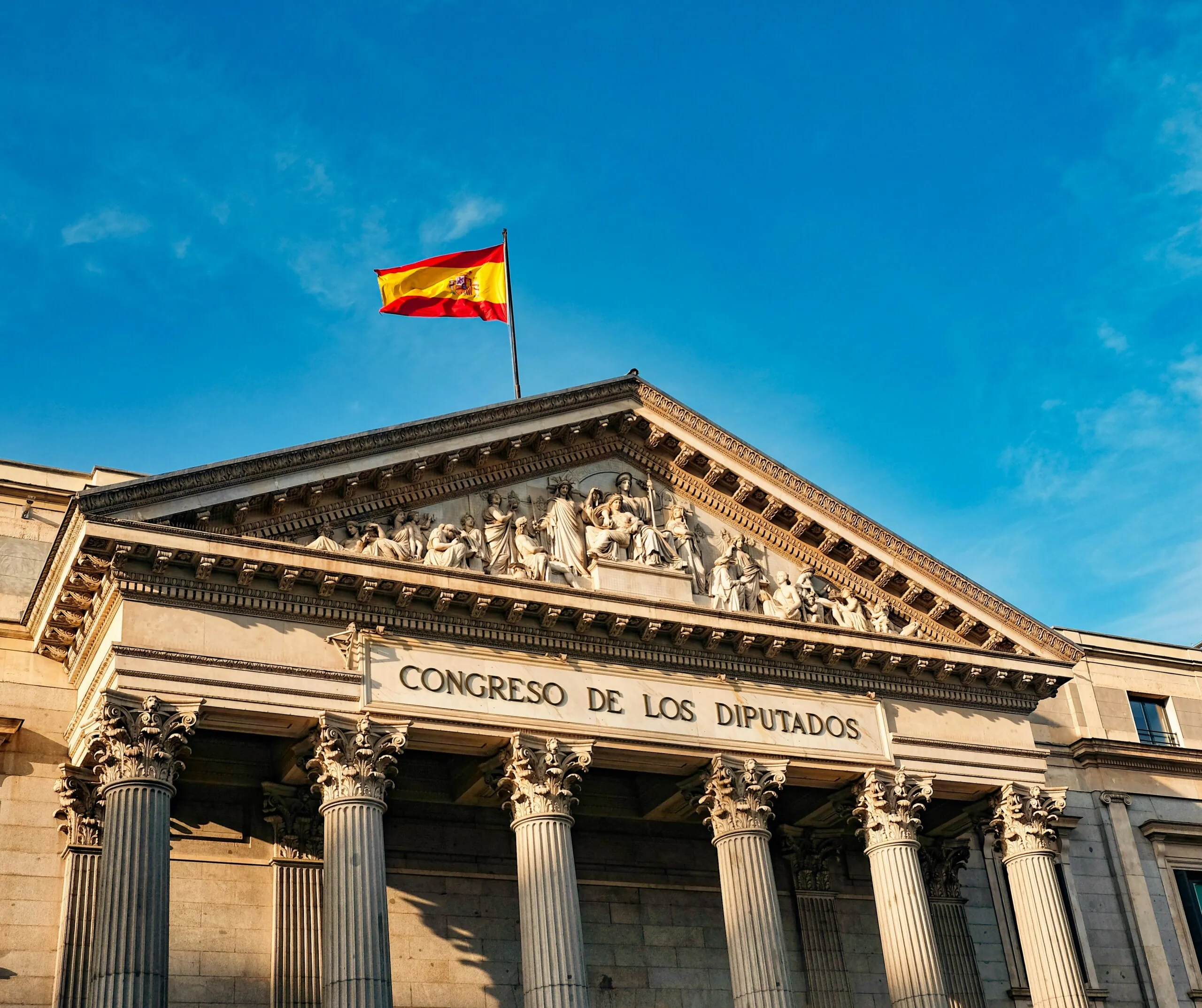 Imagem do Congresso dos Deputados na Espanha
