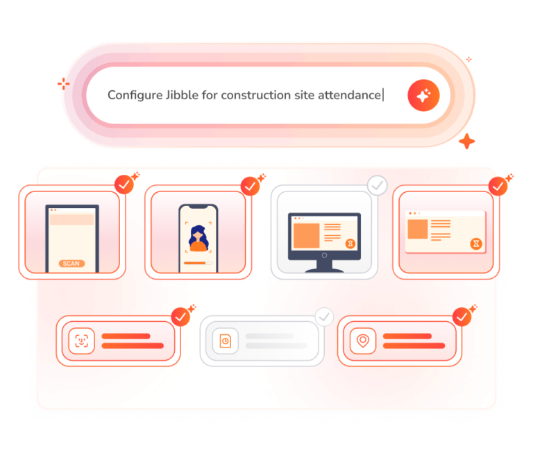 Configuring time and attendance system using the AI assistant.
