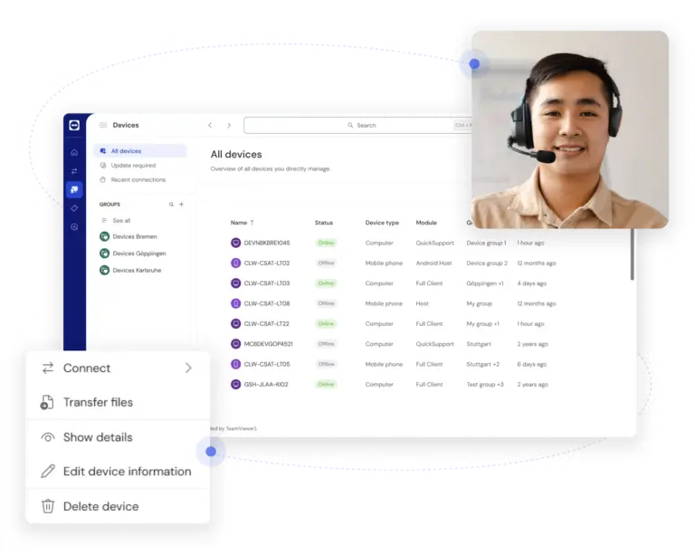 Interfaz de TeamViewer