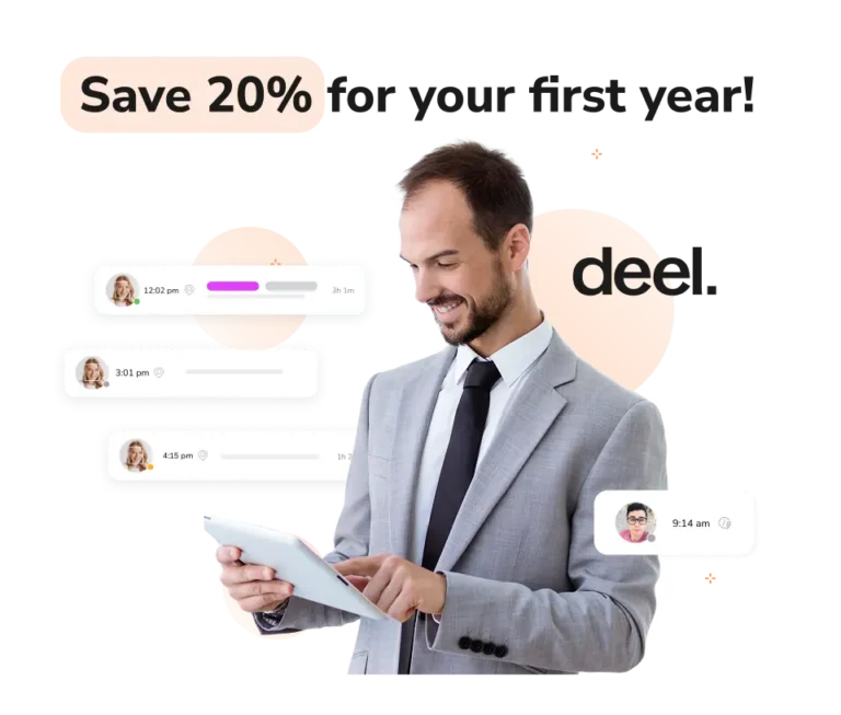 Deel first year discount for Jibble users