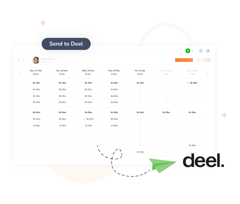 Sending timesheet data from Jibble to Deel