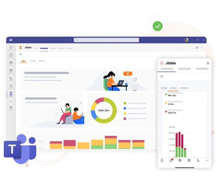 Statystyki i pulpit w integracji z Microsoft Teams.