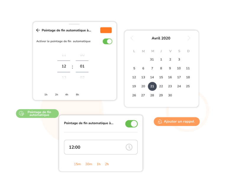 Rappels et notifications de Jibble