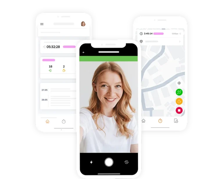 rastreador de presença por reconhecimento facial com cercas virtuais
