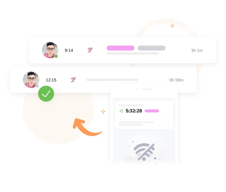 Monitoramento preciso de horas e presença em modo offline