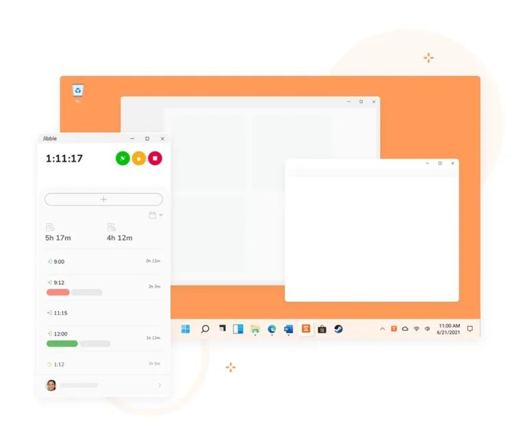 O app para desktop funciona no segundo plano