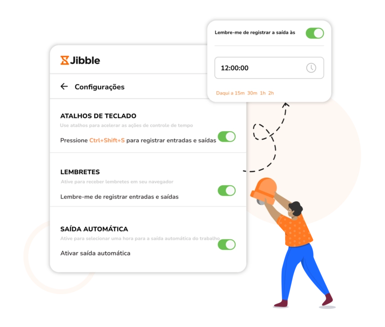 Configurando lembretes e saída automática via extensão de cronômetro no Chrome