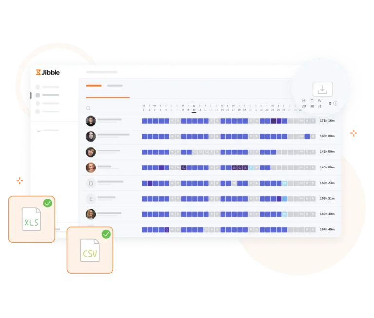 Timesheet siap pakai untuk payroll