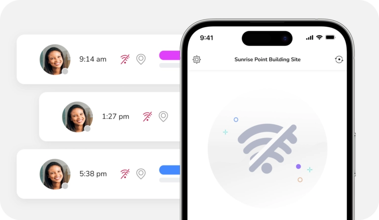 Offline time tracking on mobile phone