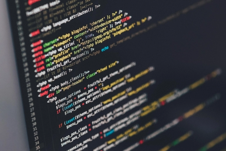 Image of computer screen and code