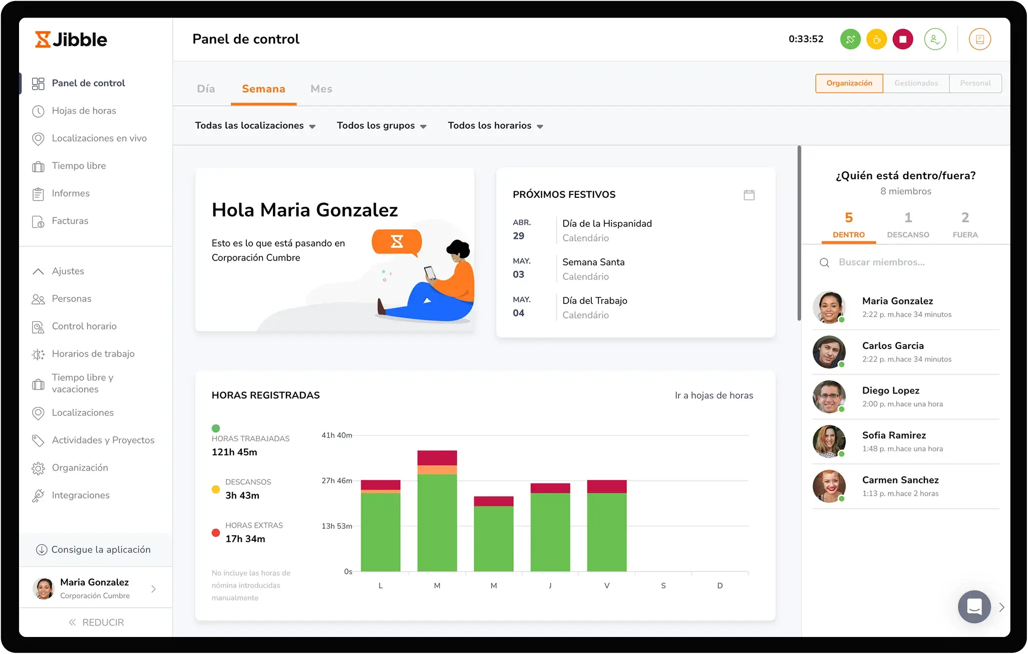 software gratuito de control horario